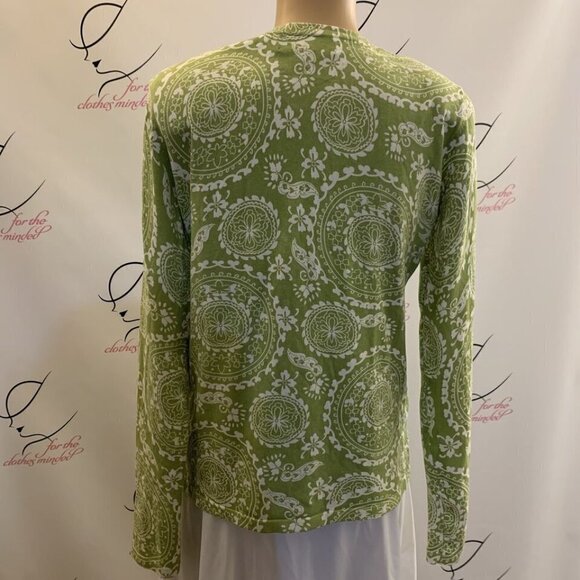 Jones New York. Sz M. Silk/nylon/cotton Blend Button Up Long Sleeve Top. B98. - Picture 5 of 7